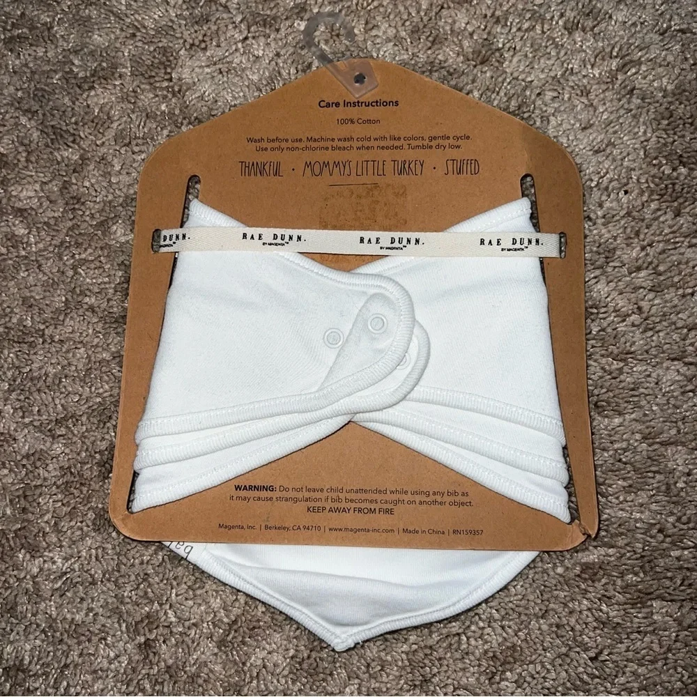 Rae Dunn Bib Set of 3 Thanksgiving NWT